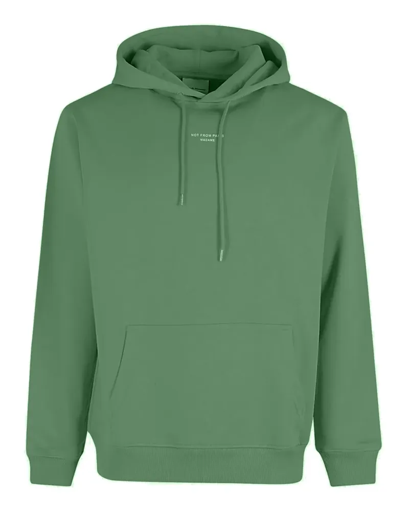 Drôle de Monsieur Hoodie mit Logo-Print - Grün Grün
