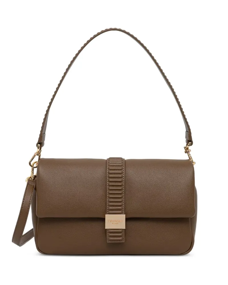 Twin-Set logo-plaque shoulder bag - Braun Braun