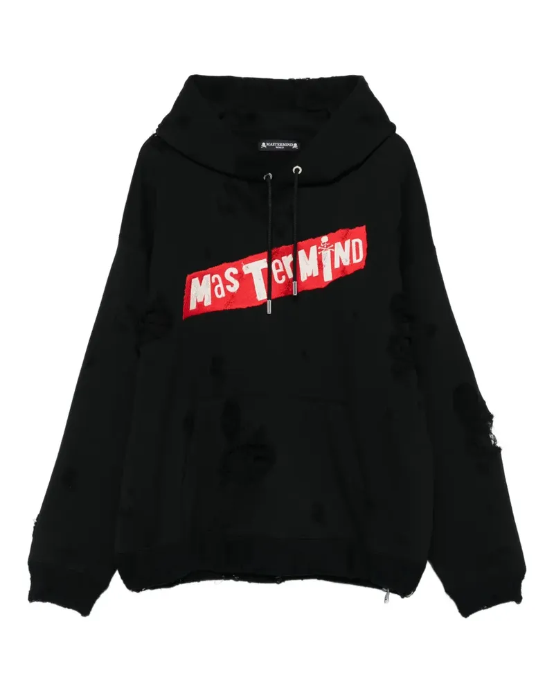 Mastermind Japan Hoodie mit Logo - Schwarz Schwarz