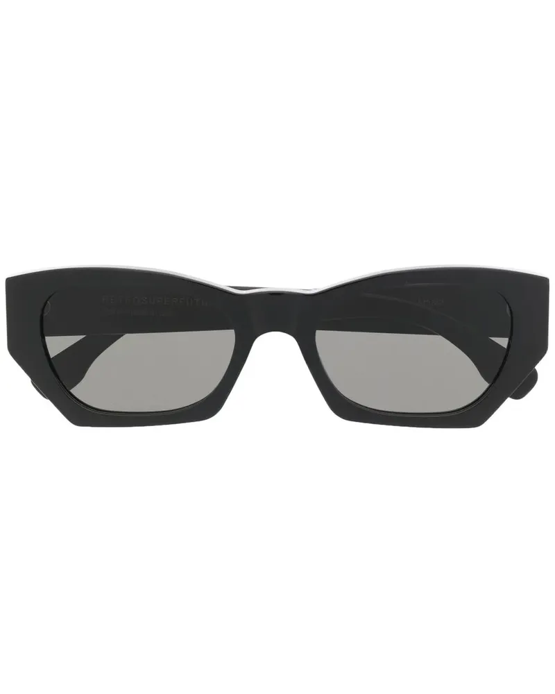 RETROSUPERFUTURE Eckige Amata Sonnenbrille - Schwarz Schwarz