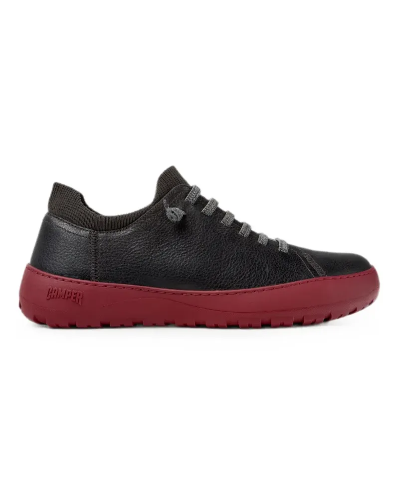 Camper Peu Serra Sneakers mit gekörnter Optik - Schwarz Schwarz