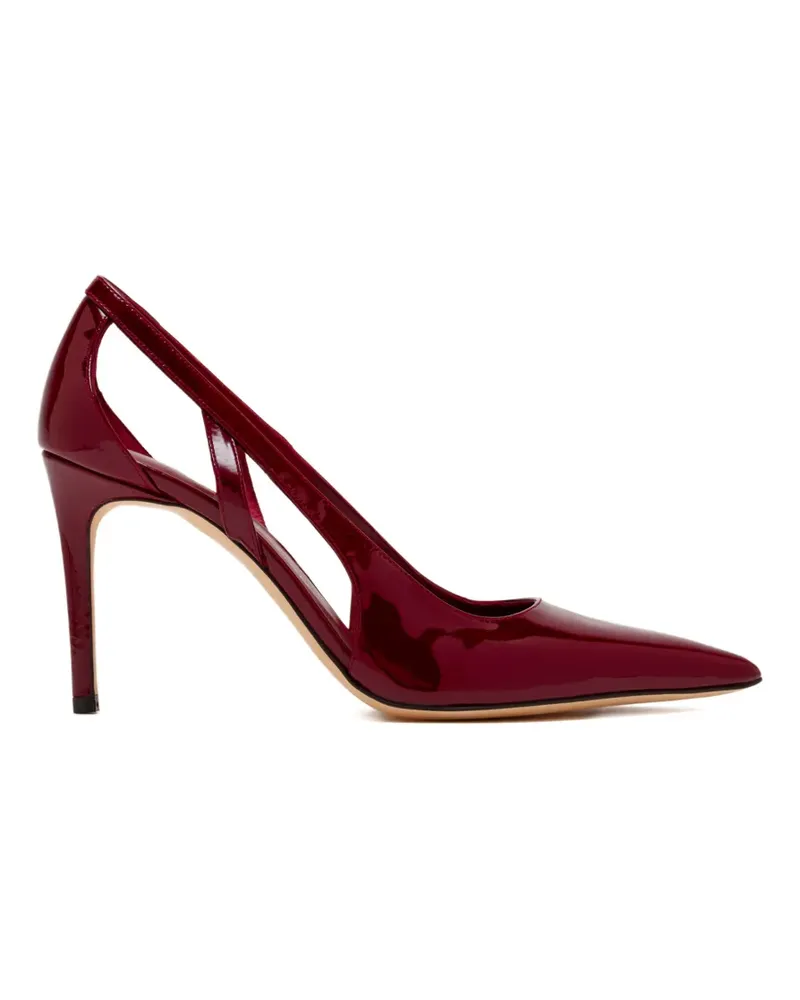 Stuart Weitzman cut-out pointed pumps - Rot Rot