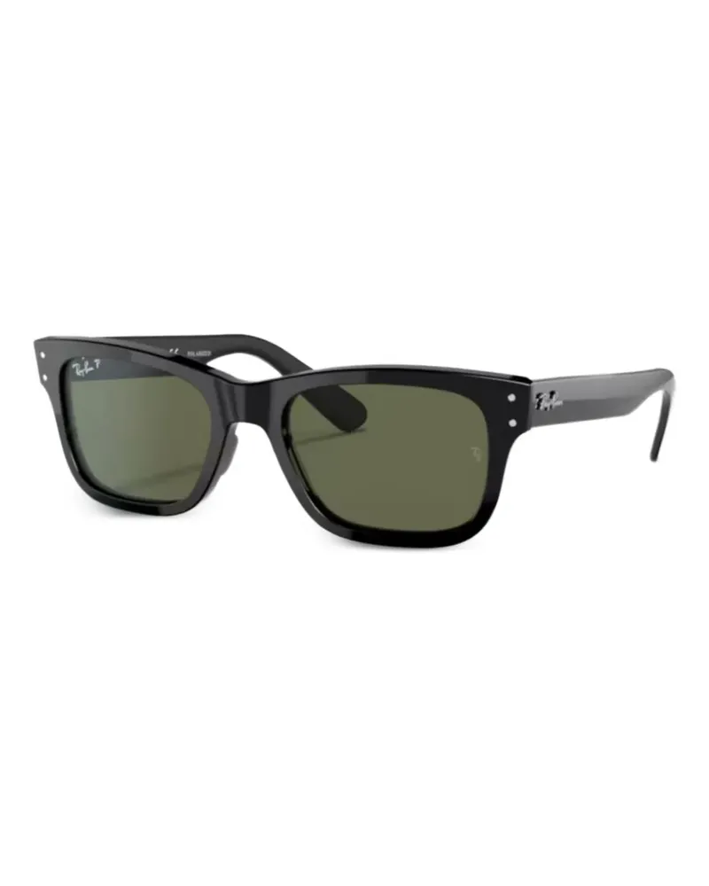 Ray Ban Sonnenbrille mit eckigem Gestell - Schwarz Schwarz