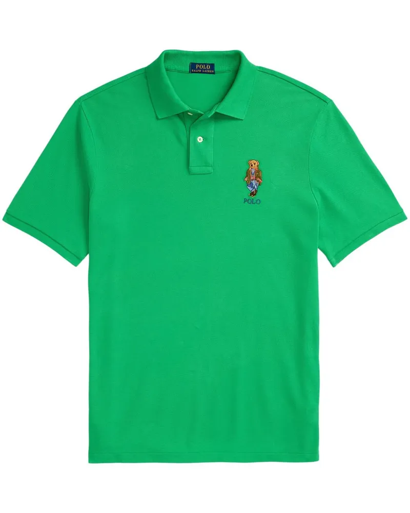 Ralph Lauren Poloshirt mit Polo Bear-Applikation - Grün Grün