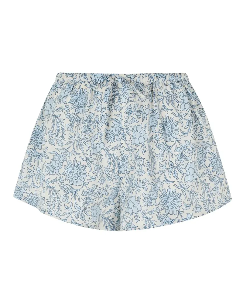 MC2 Saint Barth Kammy floral-print mini shorts - Nude Nude