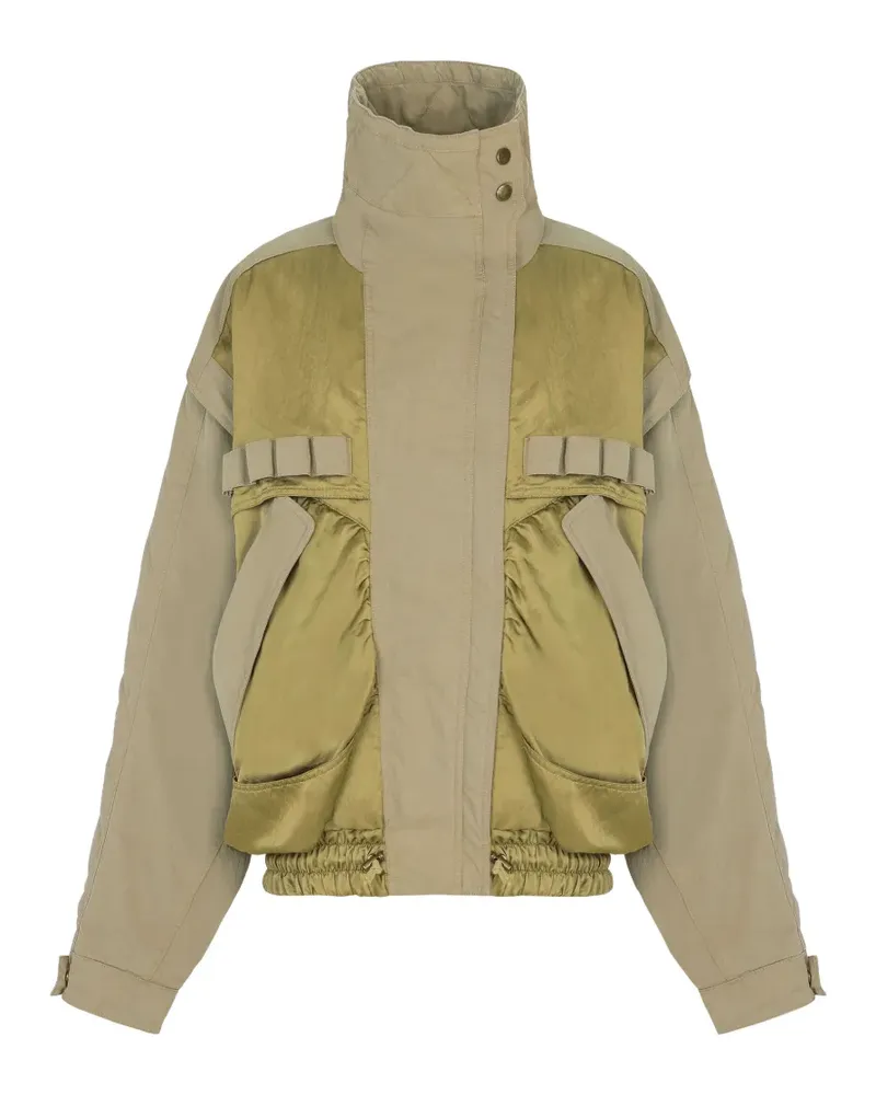 Balmain Bomberjacke aus Twill - Grün Grün
