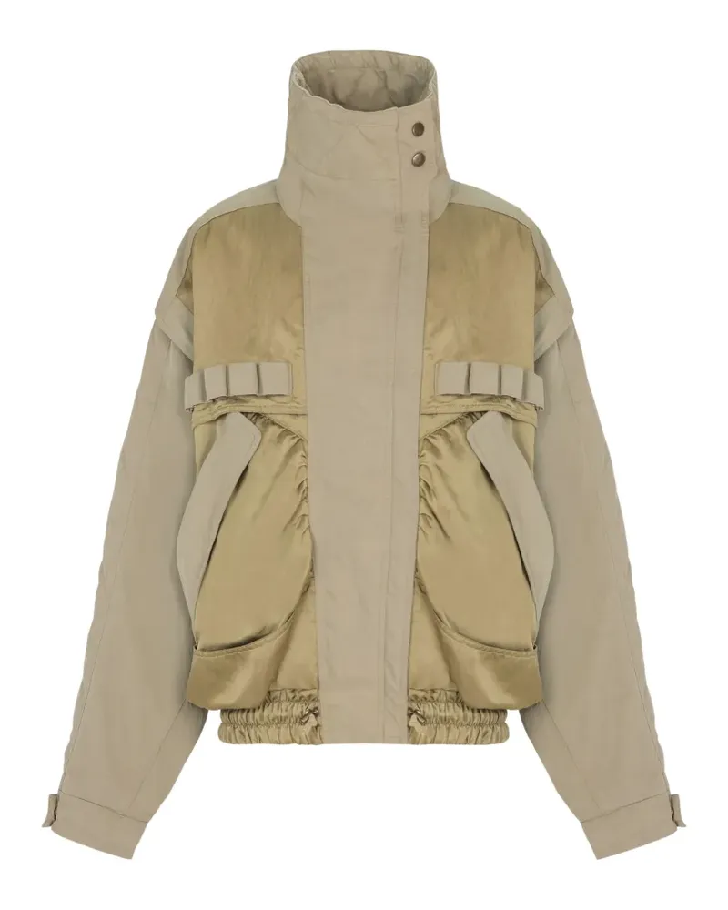 Balmain Bomberjacke aus Twill - Grün Grün