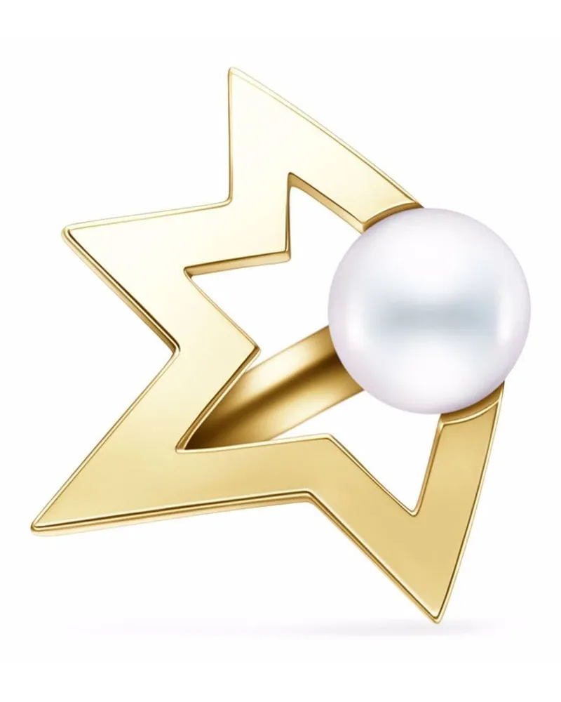 TASAKI 18kt Comet Plus Ear Cuff aus Gelbgold mit Perle Gold
