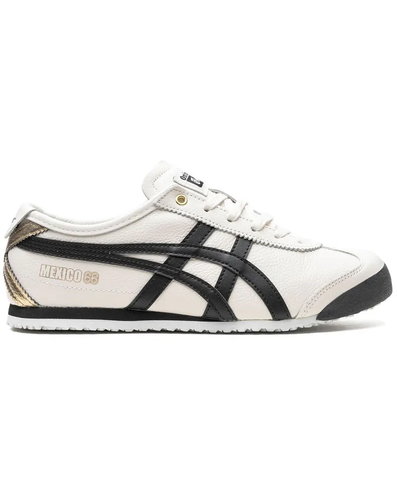 Onitsuka Tiger Mexico 66 Creme/Black/Gold Sneakers Weiß