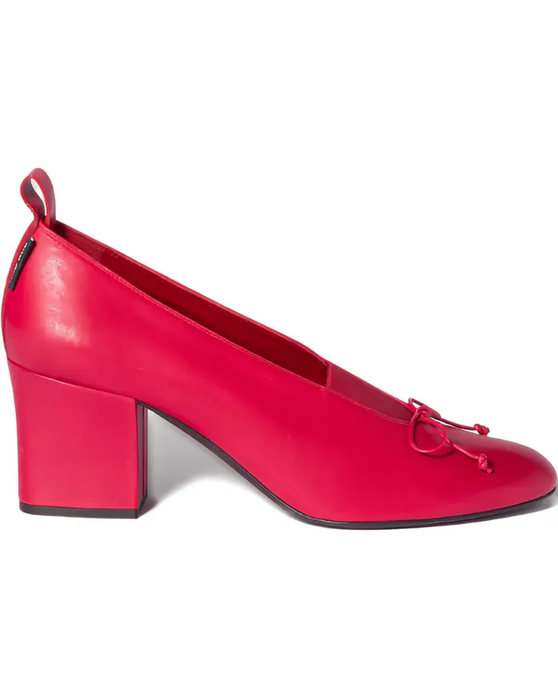 Miu Miu 65mm block-heel pumps - Rot Rot