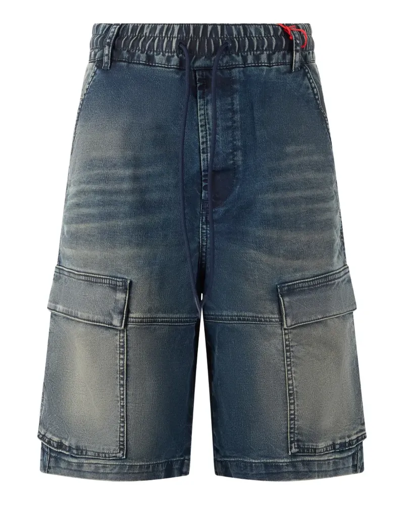 Diesel cargo denim shorts - Blau Blau