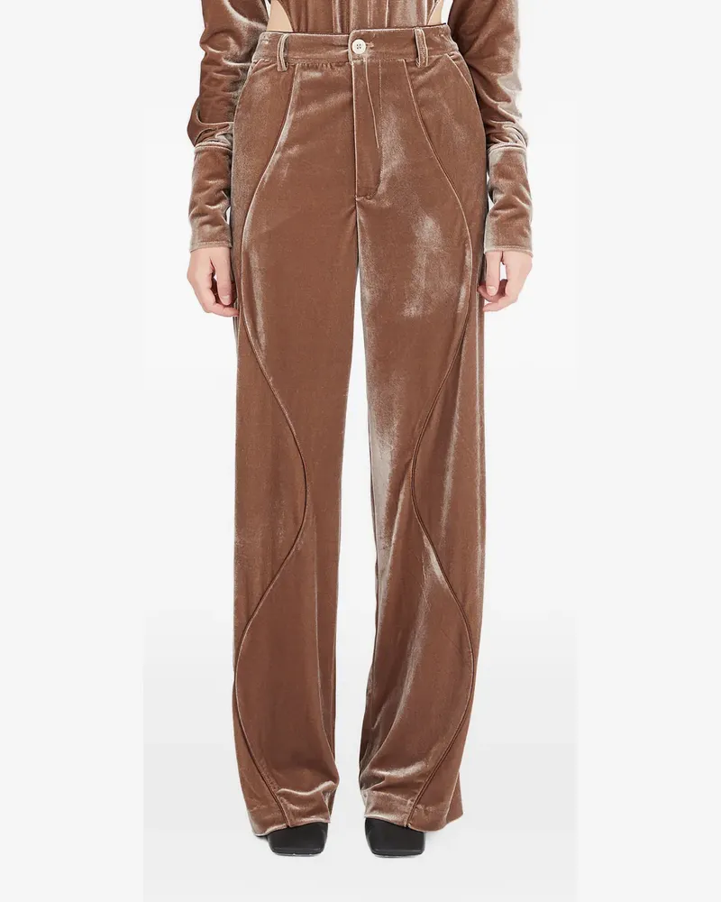 Ninamounah Hose aus Samt - Braun Braun