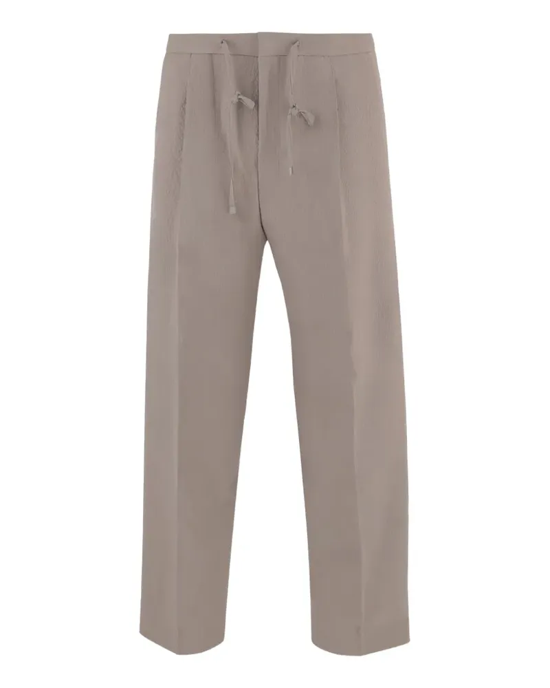 HUGO BOSS drawstring pleat trousers - Nude Nude