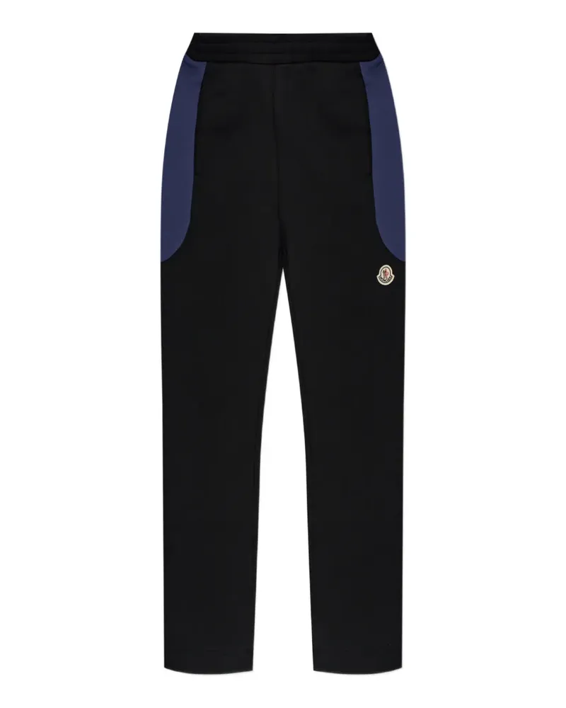 Moncler logo-patch track pants - Schwarz Schwarz