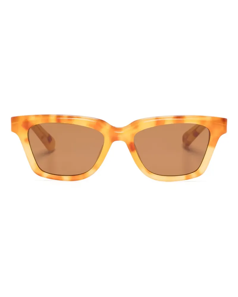 Jacquemus Sonnenbrille in Schildpattoptik - Orange Orange