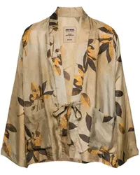 Uma Wang Jacke mit Äste-Print Nude