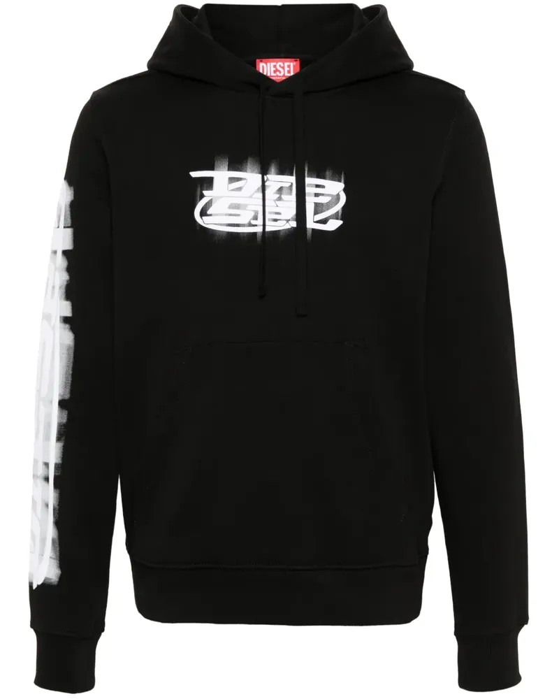 Diesel S-Ginn-Hood-N Hoodie - Schwarz Schwarz