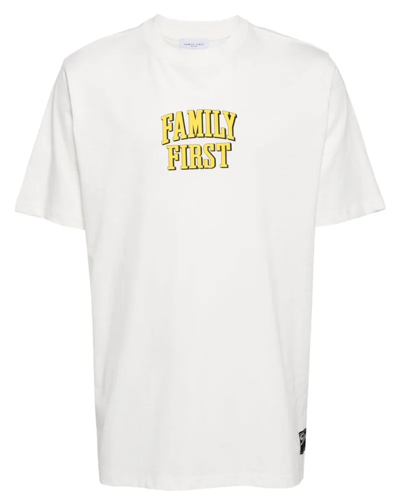 Family First T-Shirt mit Micky-Maus-Print Weiß