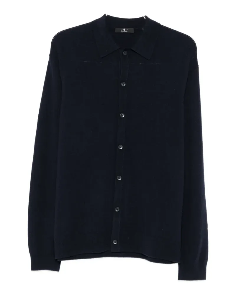 7 for all mankind button-up long-sleeve shirt - Blau Blau