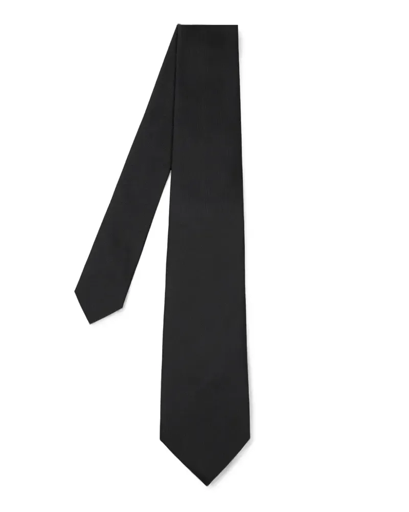 Paul Smith silk black floral tie - Schwarz Schwarz