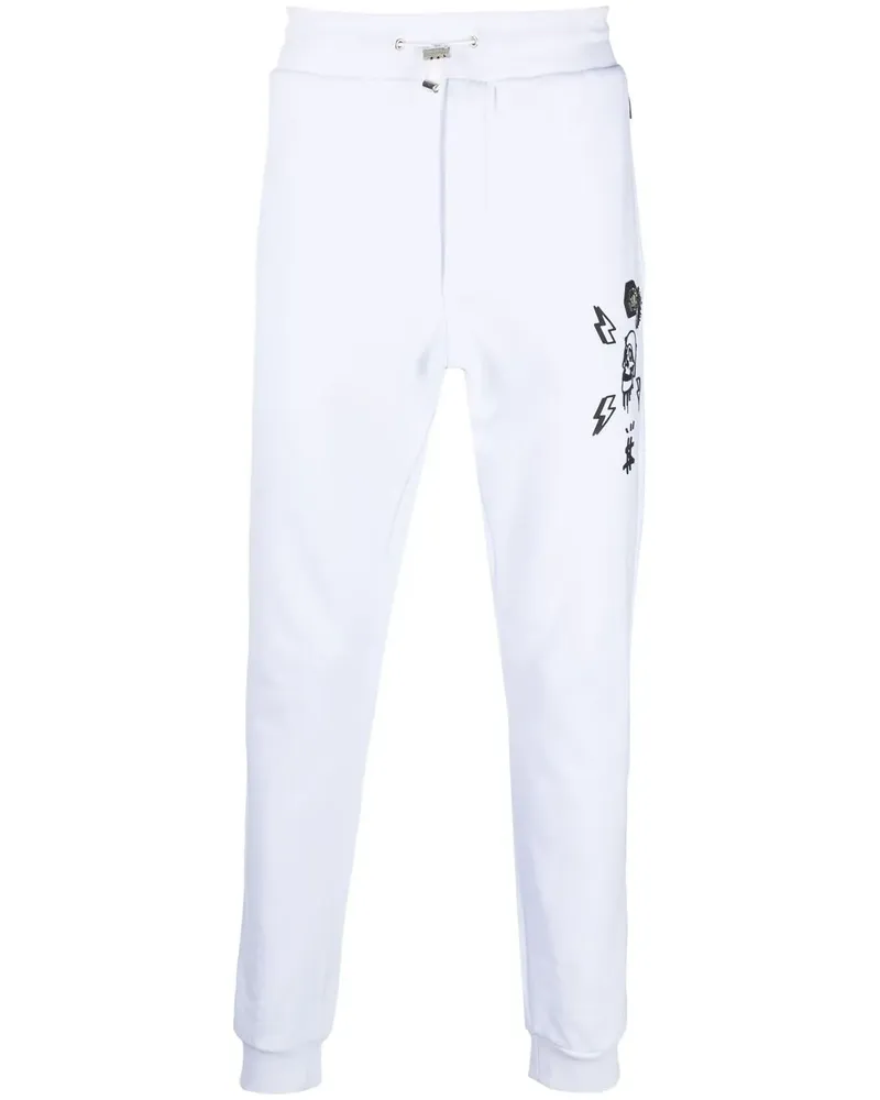 Philipp Plein Hexagon Tapered-Jogginghose - Weiß Weiß