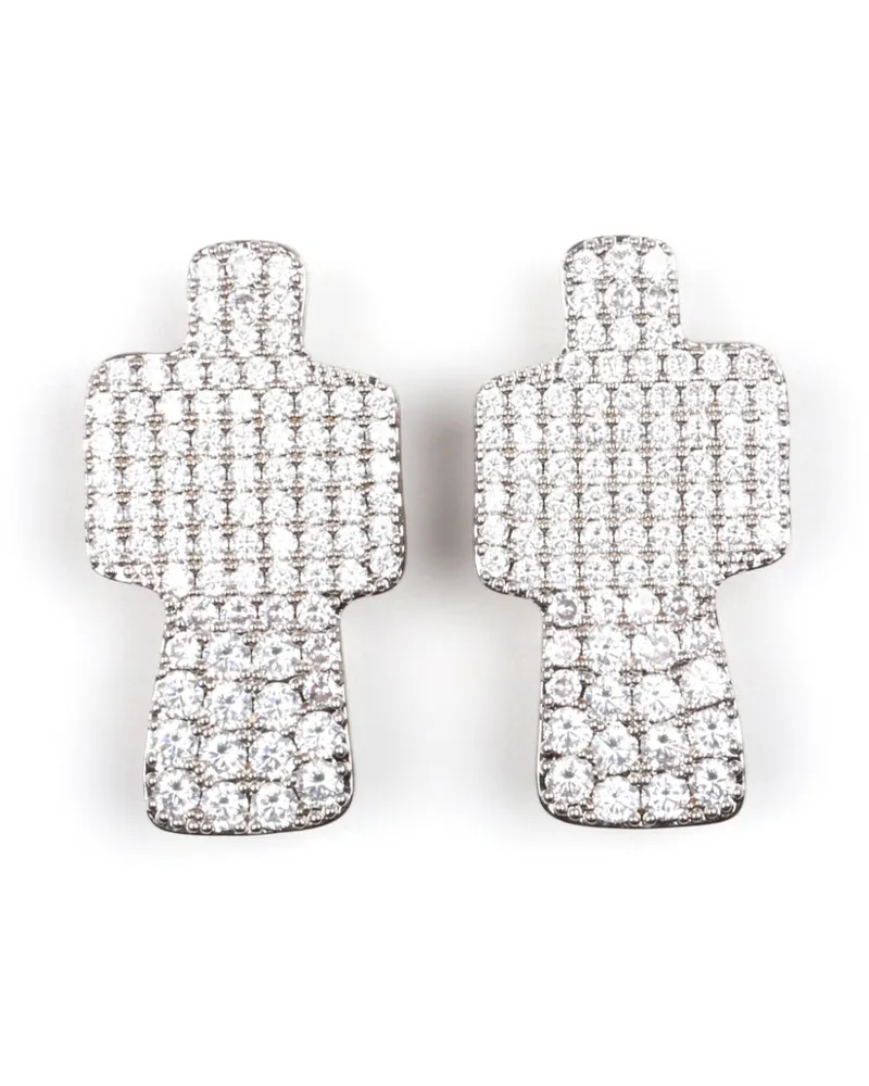 JULIETTA Crossroads Ohrclips - Silber Silber
