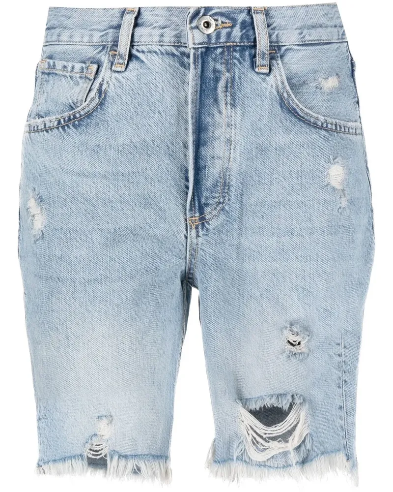 Liu Jo Jeans-Shorts mit hohem Bund - Blau Blau