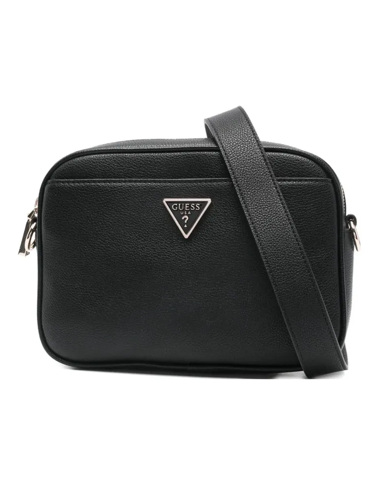Guess Meridian II logo-plaque cross body bag - Schwarz Schwarz