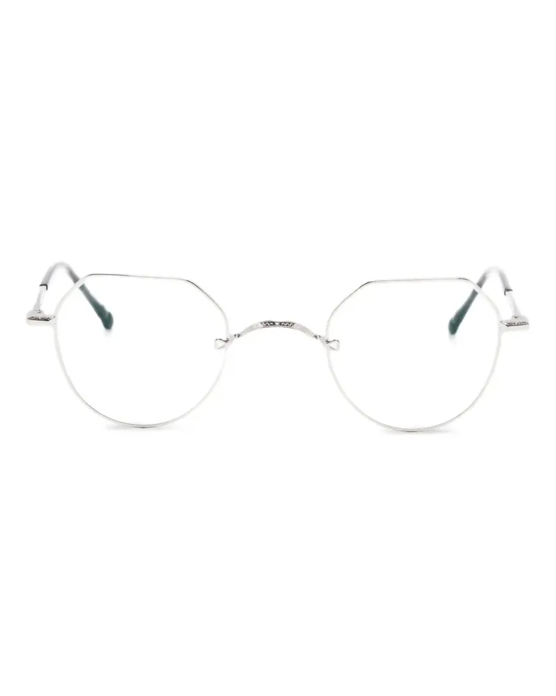 MATSUDA M3144 Brille mit achteckigem Gestell - Silber Silber