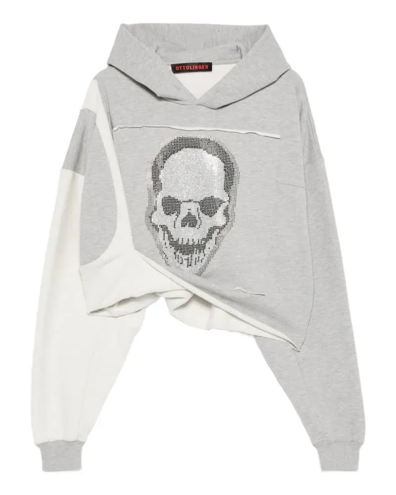 OTTOLINGER Hoodie mit Totenkopf - Grau Grau