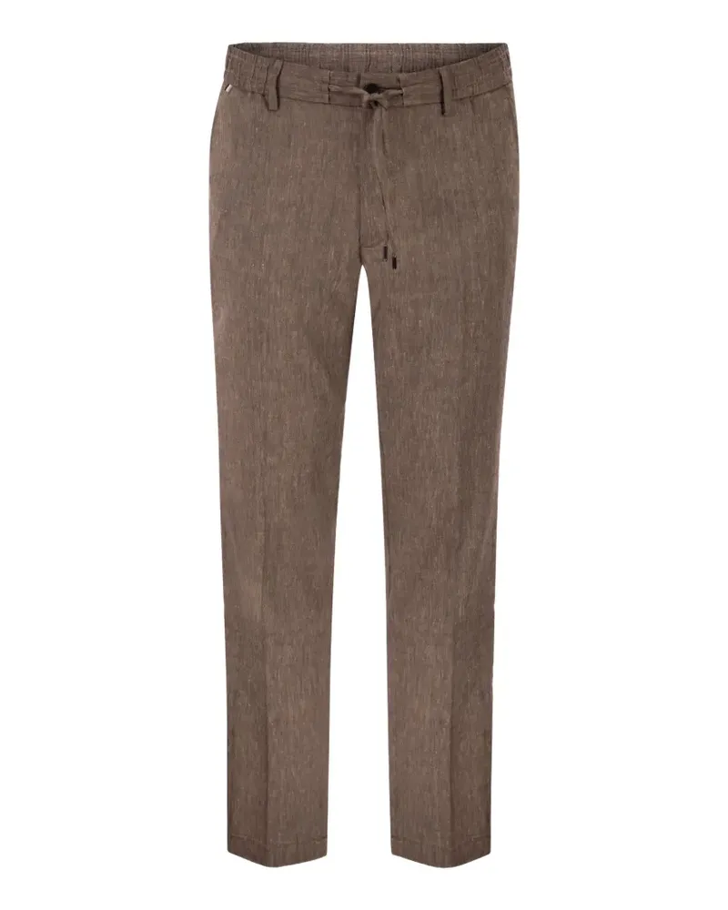 HUGO BOSS drawstring trousers - Braun Braun