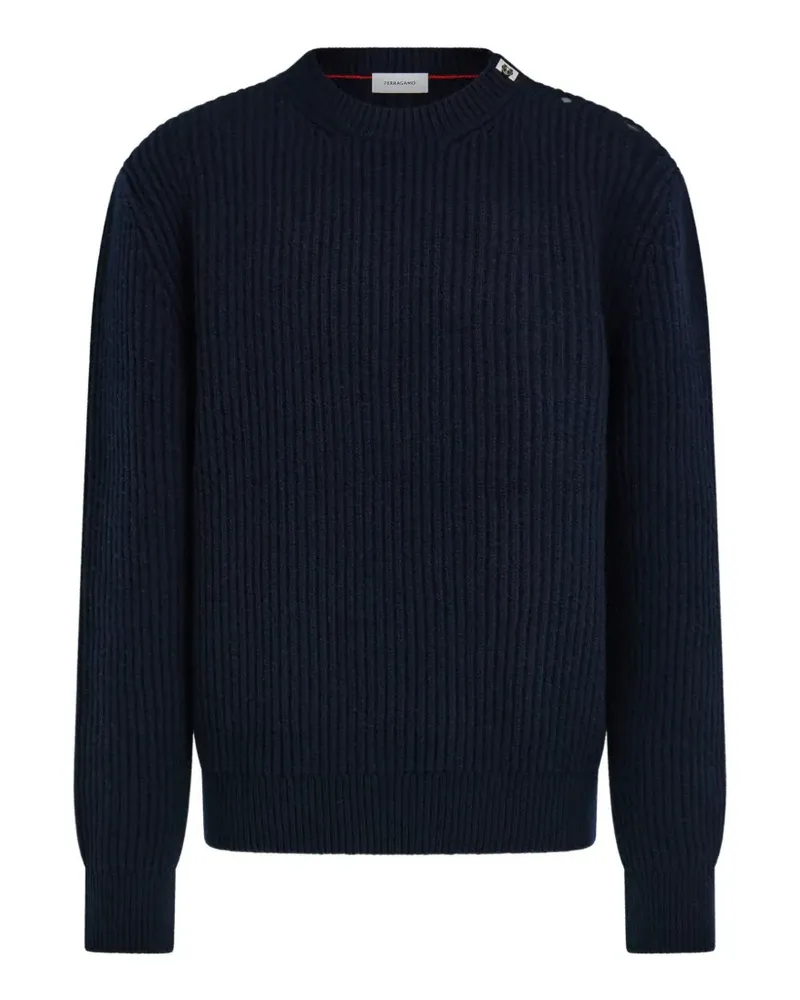 Ferragamo Hug Pullover mit Schnalle - Blau Blau
