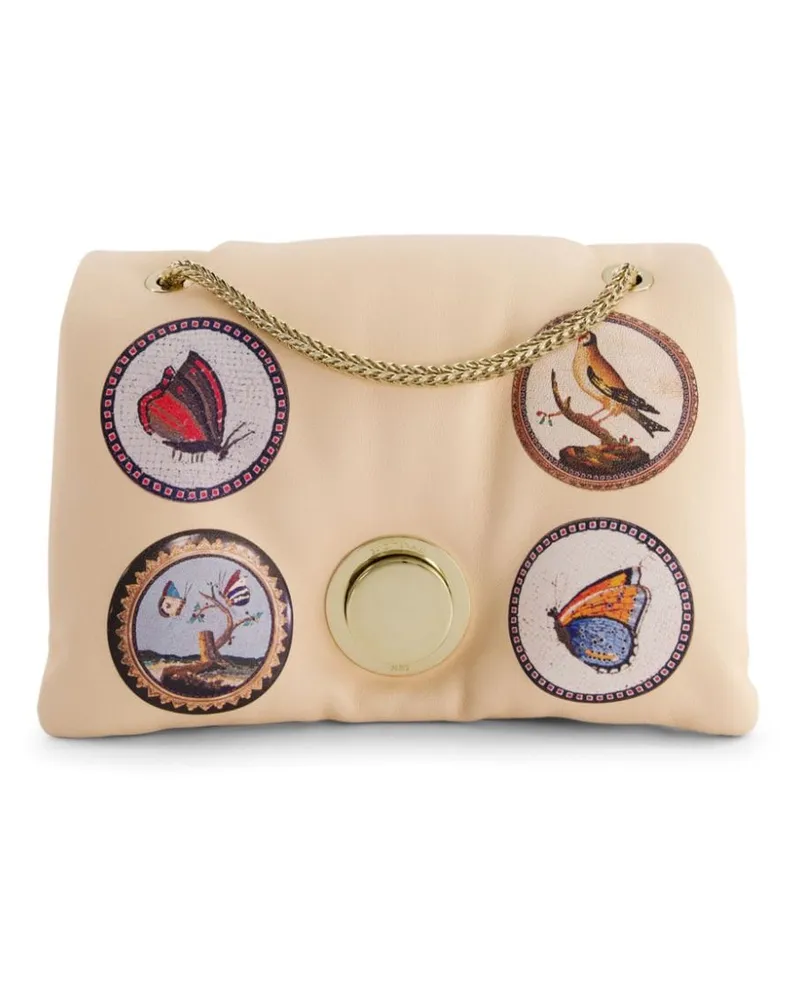 Giambattista Valli Schultertasche mit Airbag Micromosaic-Print - Nude Nude