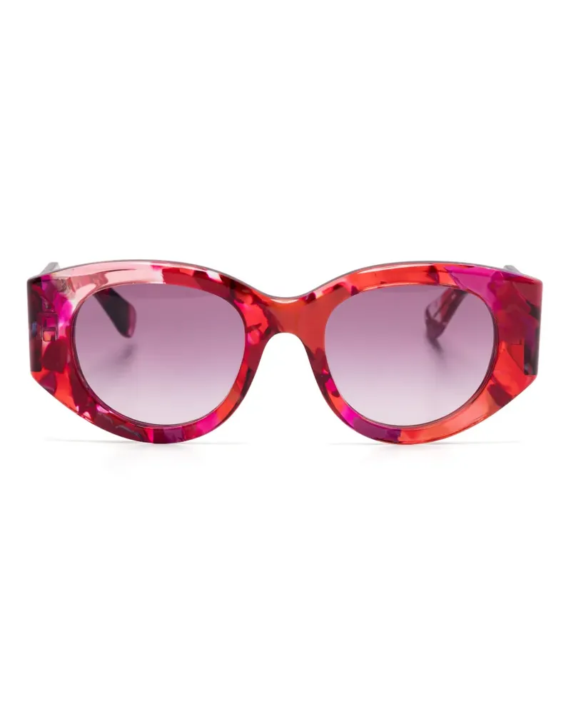 Chloé Sonnenbrille mit Marmormuster - Rot Rot