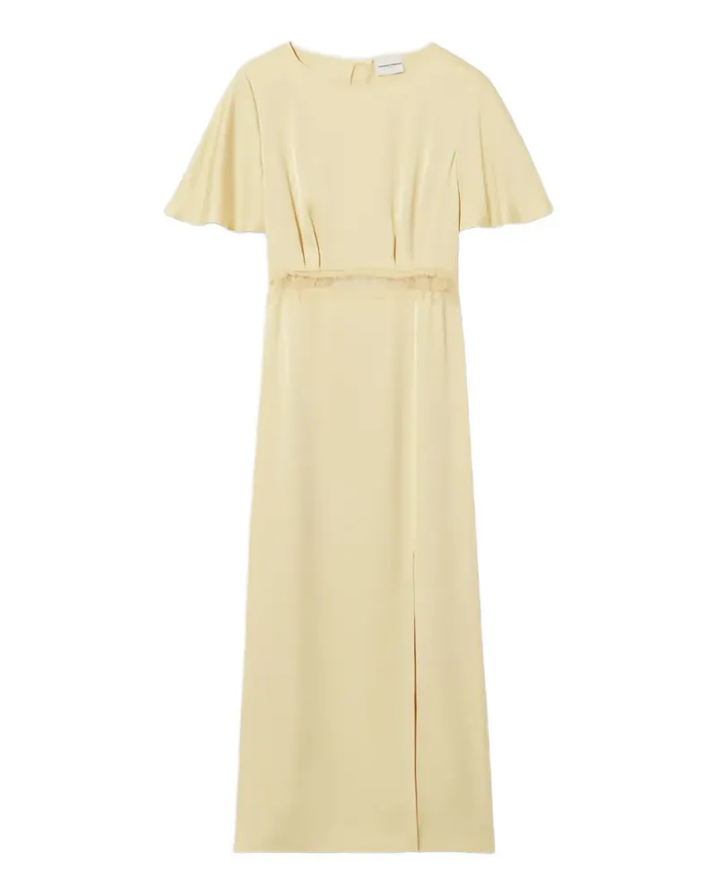 Claudie Pierlot Rückenfreies Kleid aus Satin - Gelb Gelb