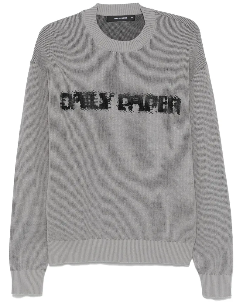 Daily Paper Pullover mit Logo Grau