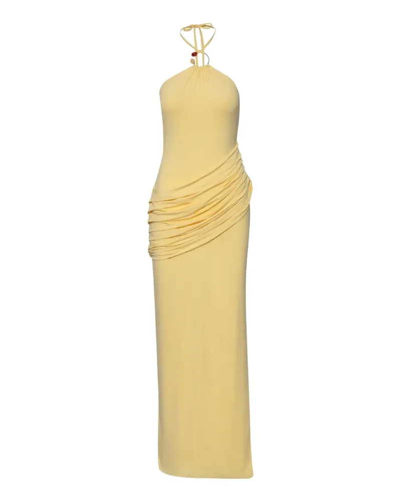 Baobab Collection Clelia resin-embellished draped maxi dress - Gelb Gelb