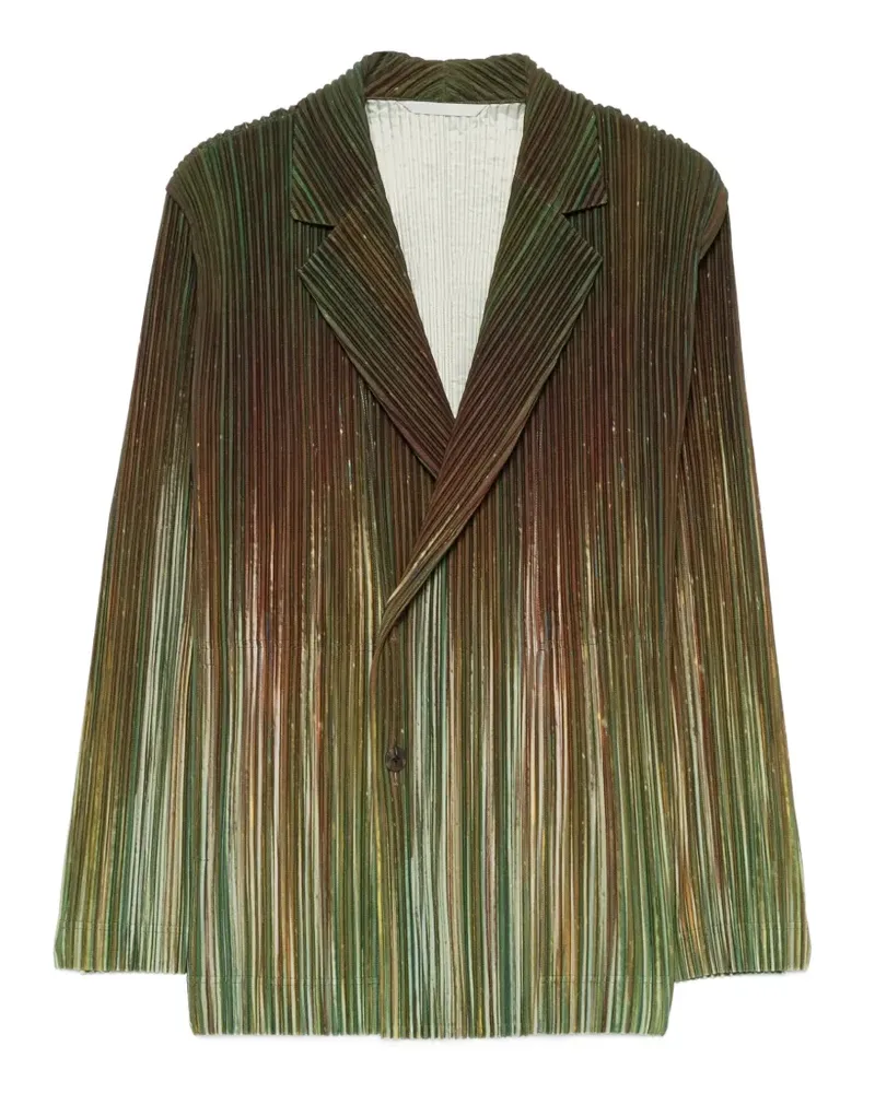Issey Miyake pleated blazer - Grün Grün