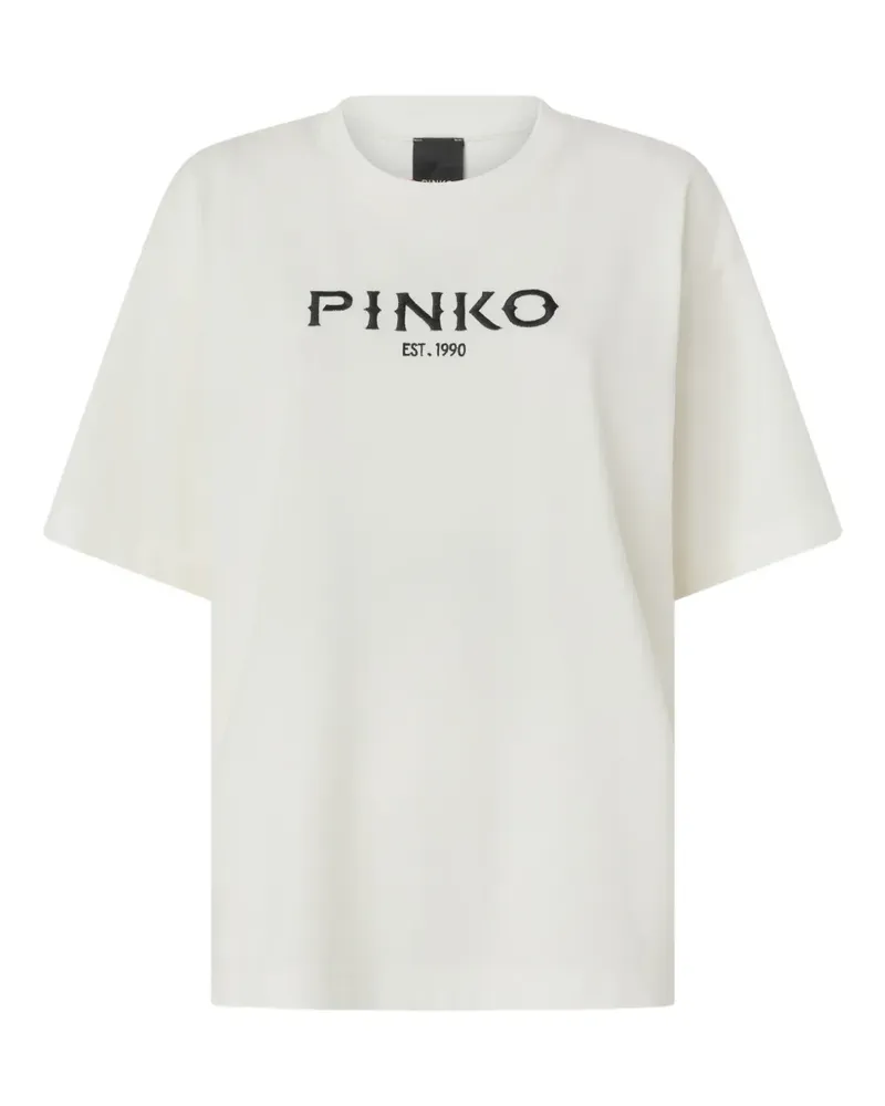 Pinko T-Shirt mit Cowboystiefel-Print - Nude Nude