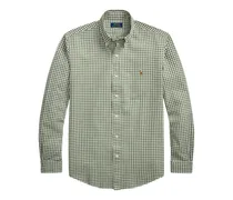 Kariertes Button-down-Hemd - Grün