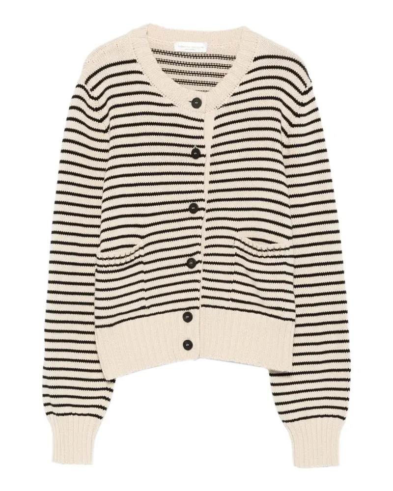 Roberto Collina striped cardigan - Nude Nude