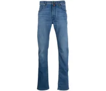 Slim-Fit-Jeans mit Logo-Patch