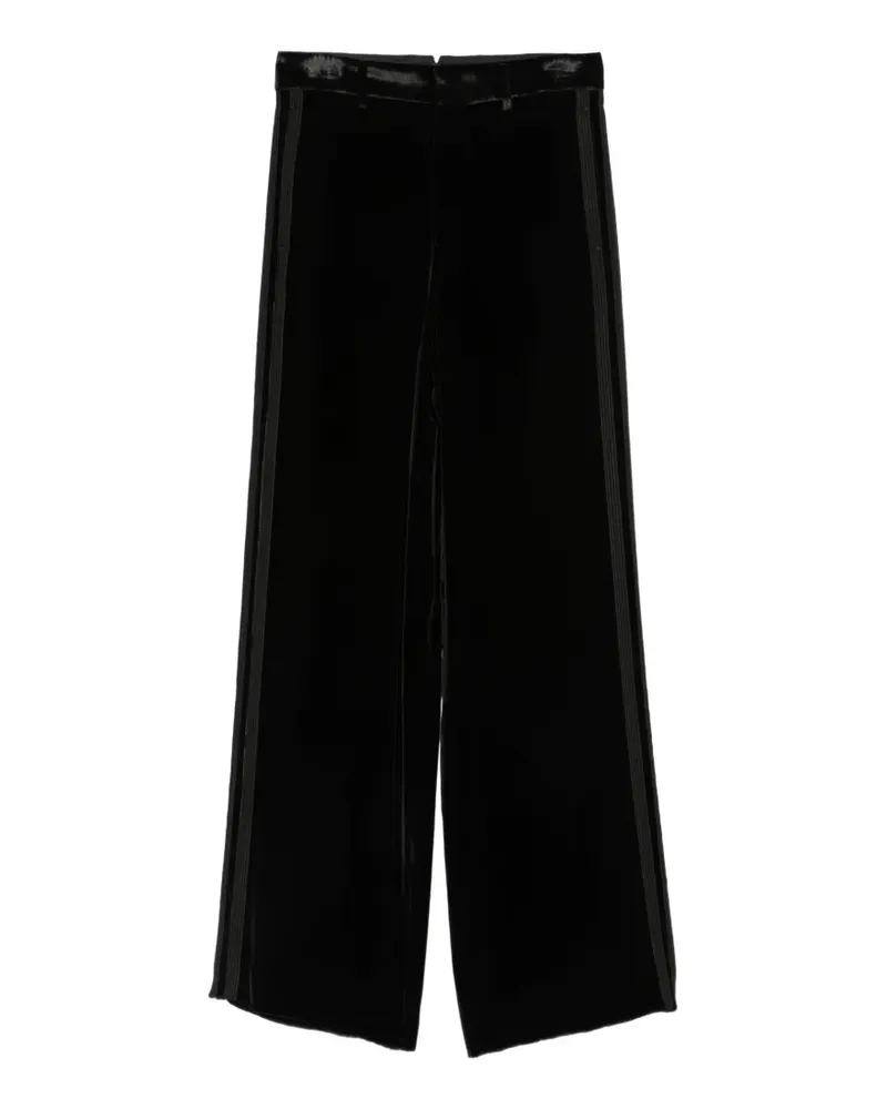 Ann Demeulemeester Hose aus Samt - Schwarz Schwarz