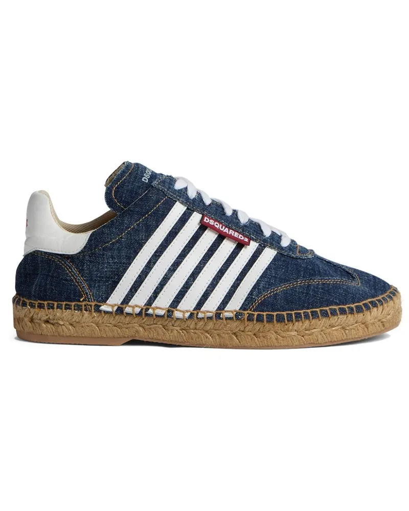 Dsquared2 Jeans-Sneakers mit Espadrille-Sohle - Blau Blau