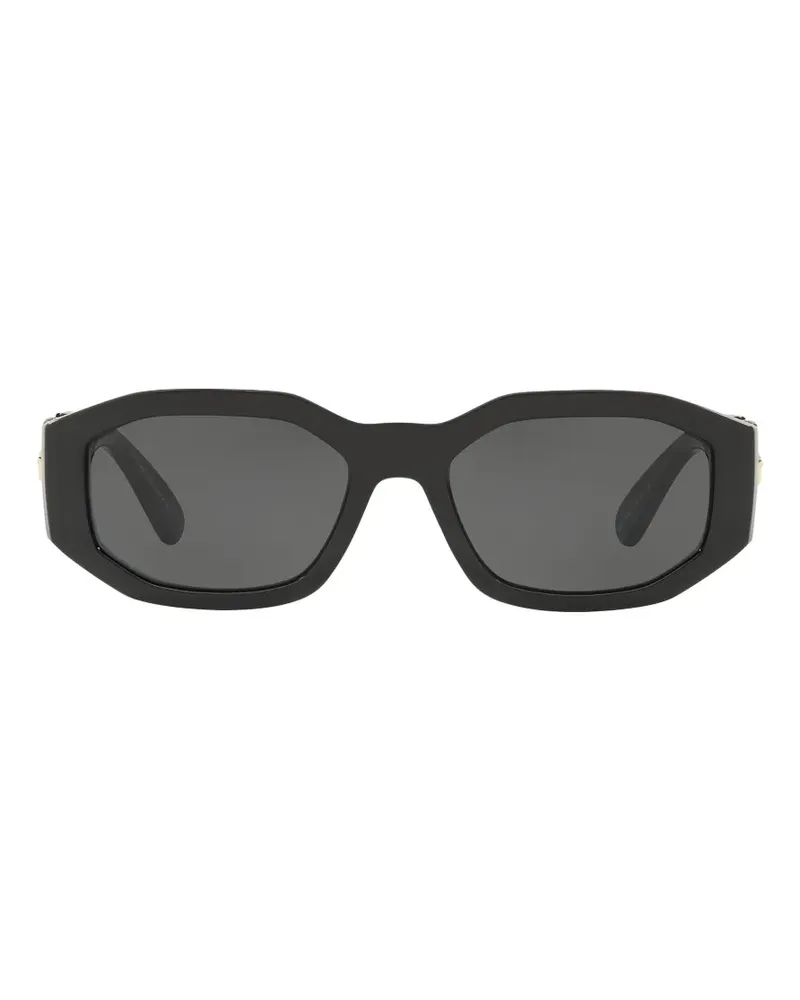 Versace Medusa Biggie geometric-frame sunglasses - Schwarz Schwarz