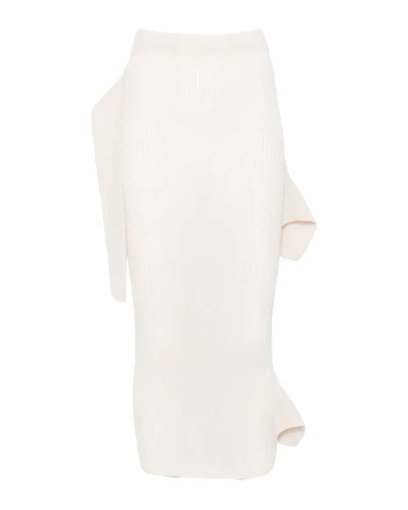 Issey Miyake ruffled skirt - Nude Nude