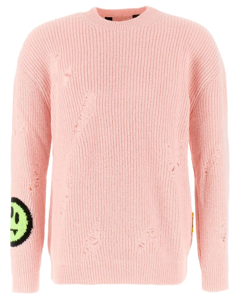 BARROW Pullover im Distressed-Look - Rosa Rosa