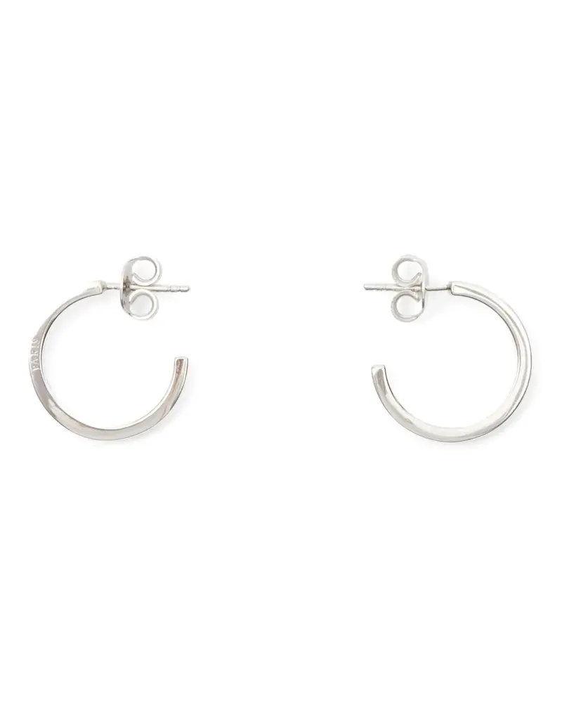 Maison Margiela Ohrringe mit Logo-Referenz - Silber Silber