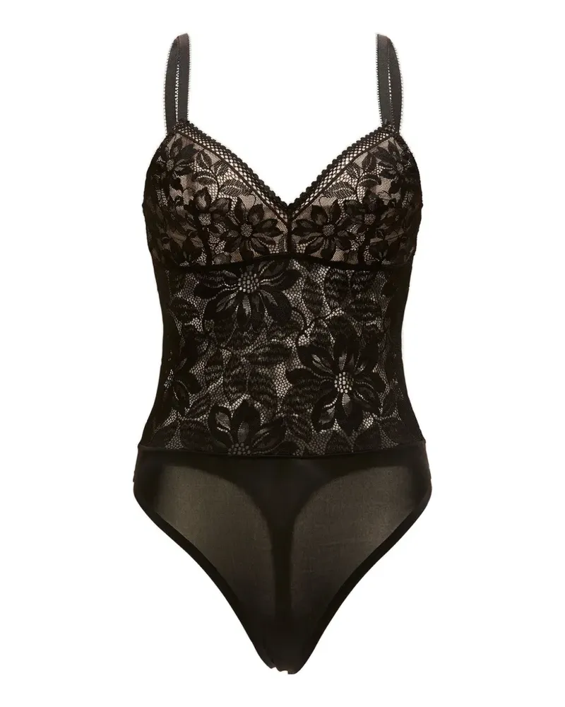 Wolford floral-lace bodysuit - Schwarz Schwarz