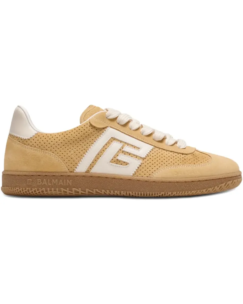 Balmain Sneakers mit perforiertem Detail - Nude Nude